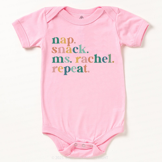 Nap Snack Ms. Rachel Repeat Bodysuit Beepumpkin