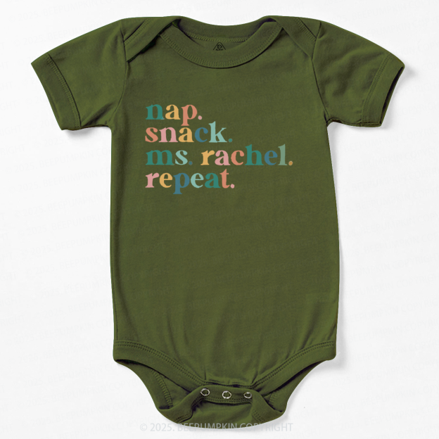 Nap Snack Ms. Rachel Repeat Bodysuit Beepumpkin