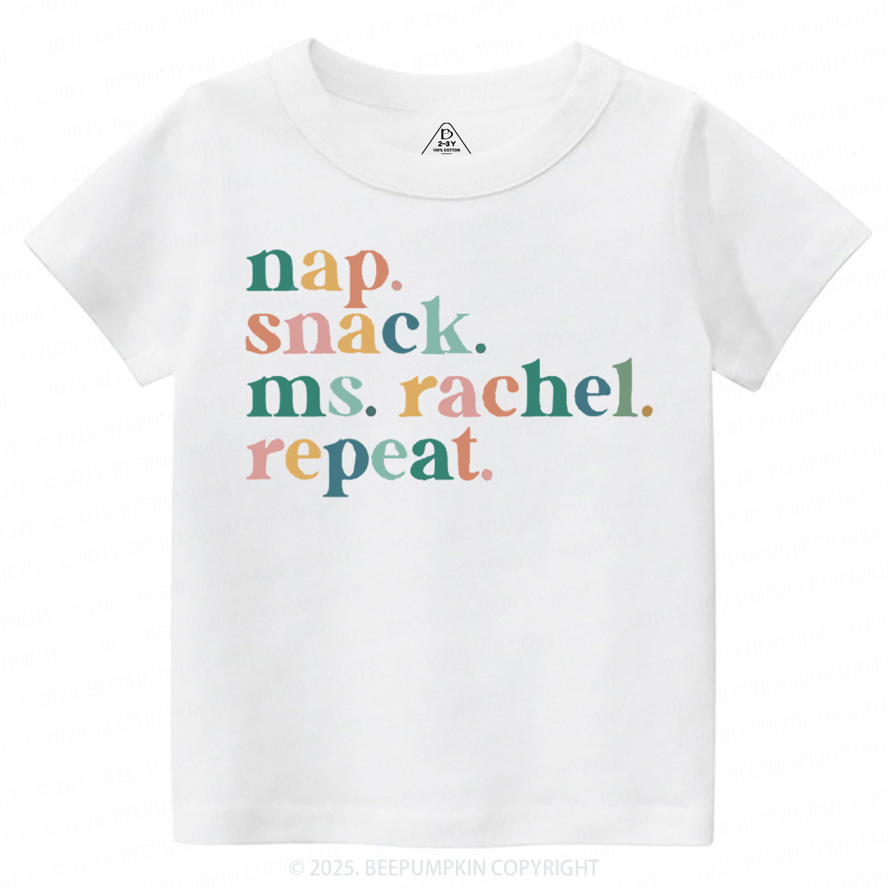 Nap Snack Ms. Rachel Repeat Toddler&Kid's Tees Beepumpkin