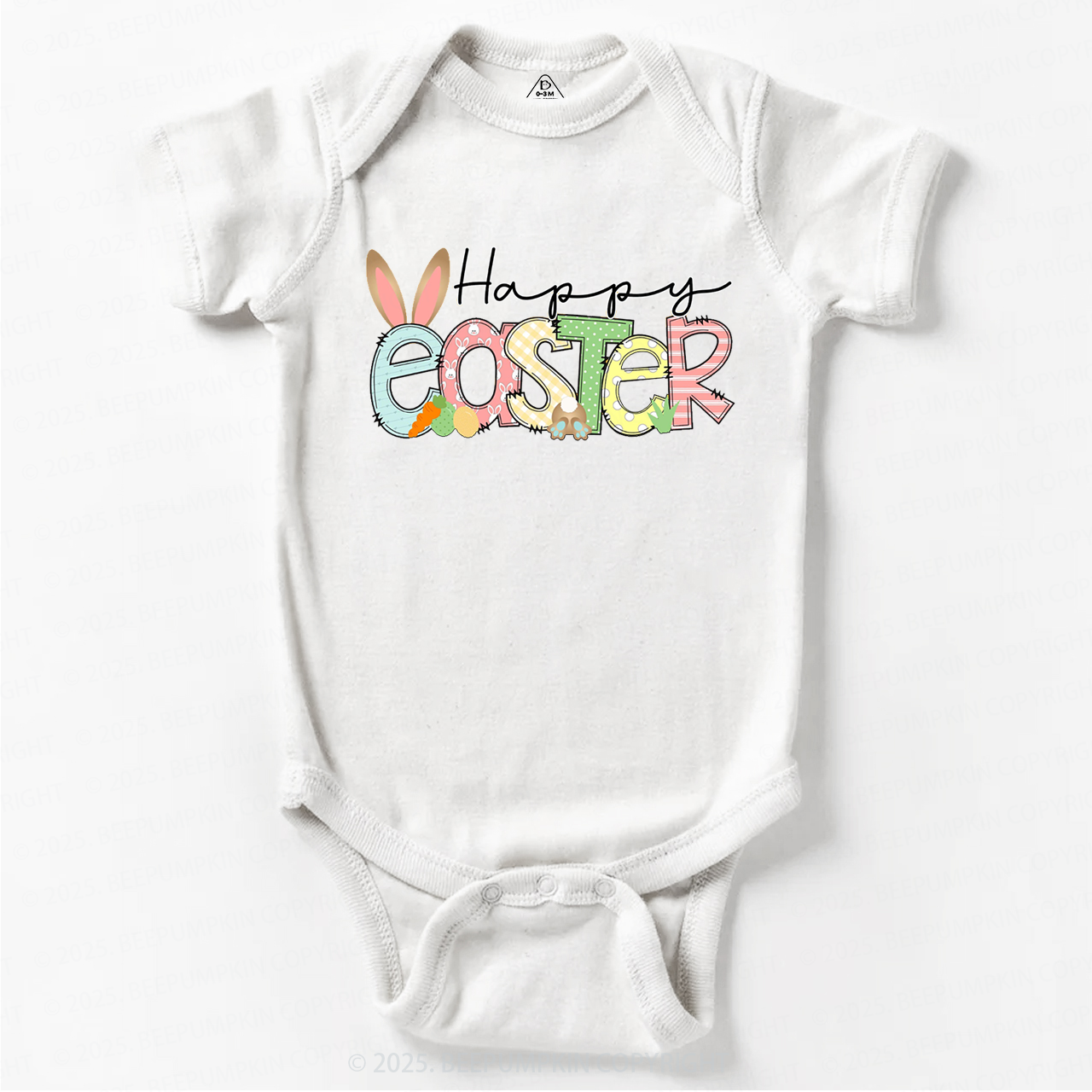 Personalized Name Happy Easter Bodysuit Beepumpkin