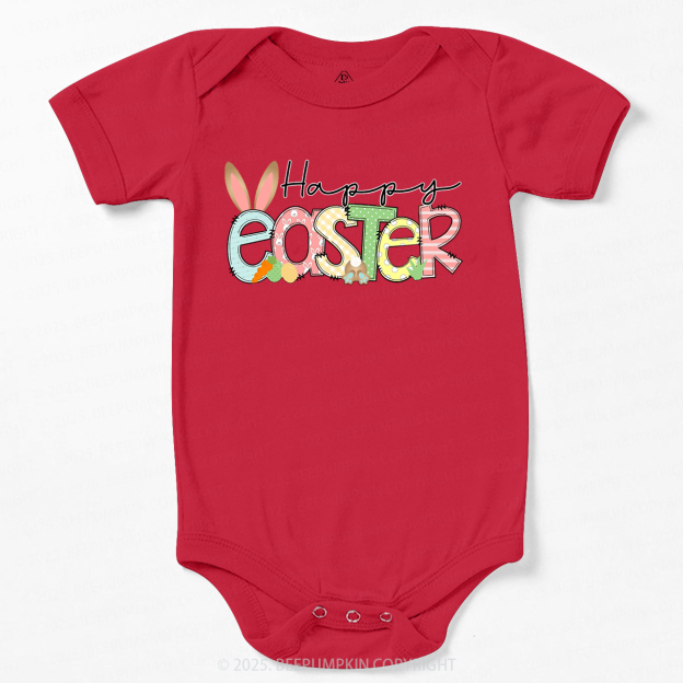 Personalized Name Happy Easter Bodysuit Beepumpkin