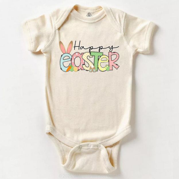 Personalized Name Happy Easter Bodysuit Beepumpkin