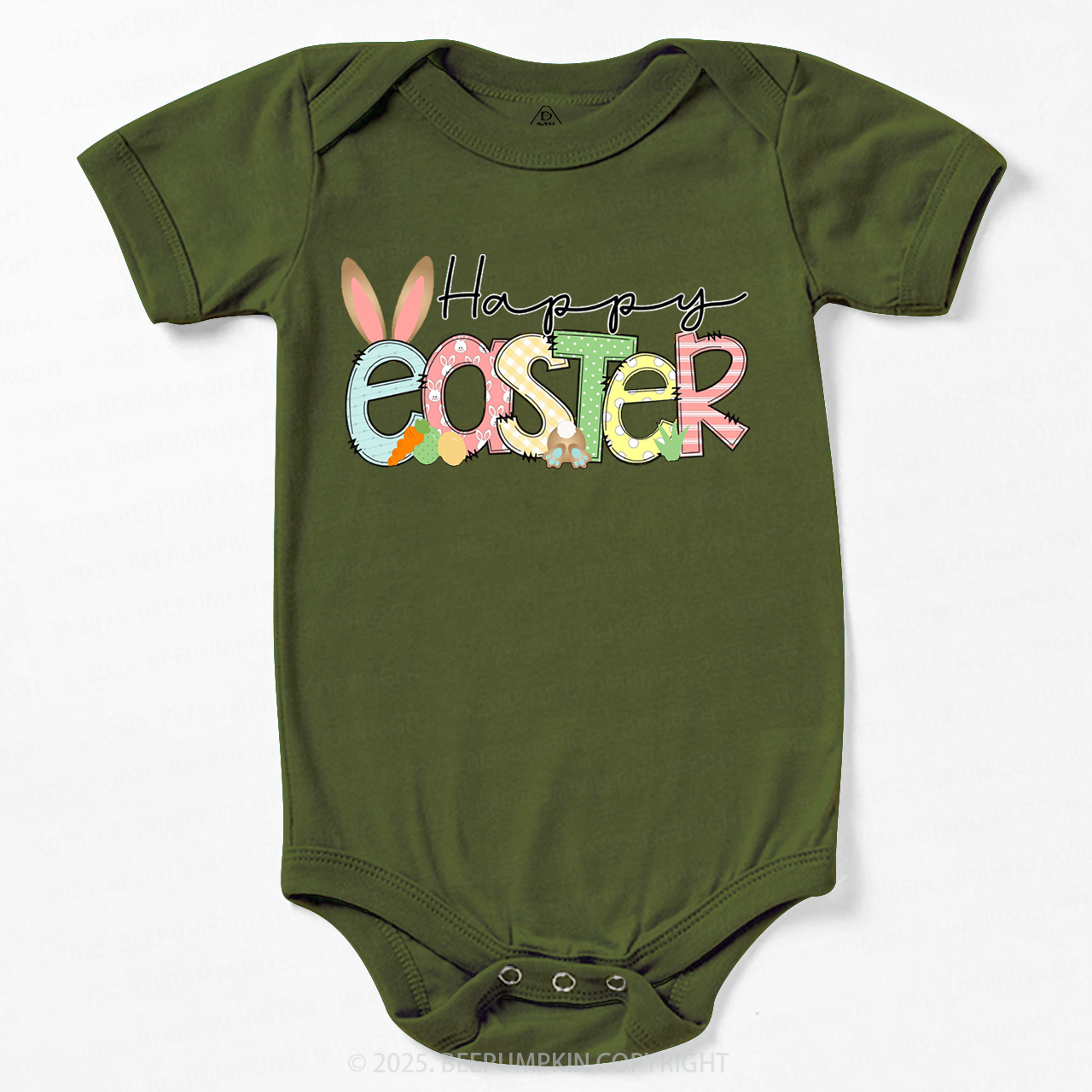 Personalized Name Happy Easter Bodysuit Beepumpkin