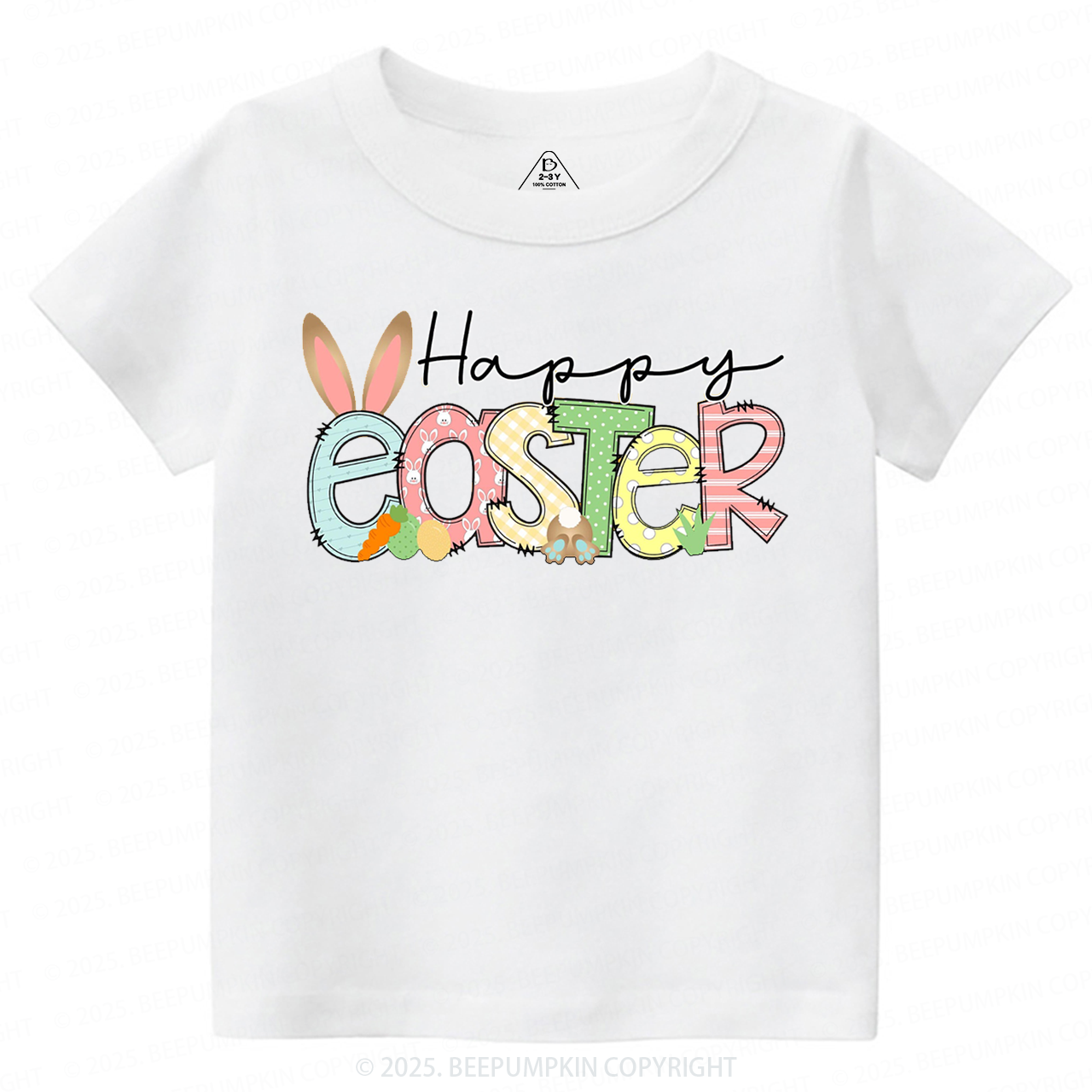 Personalized Name Happy Easter Toddler&Kid's Tees Beepumpkin