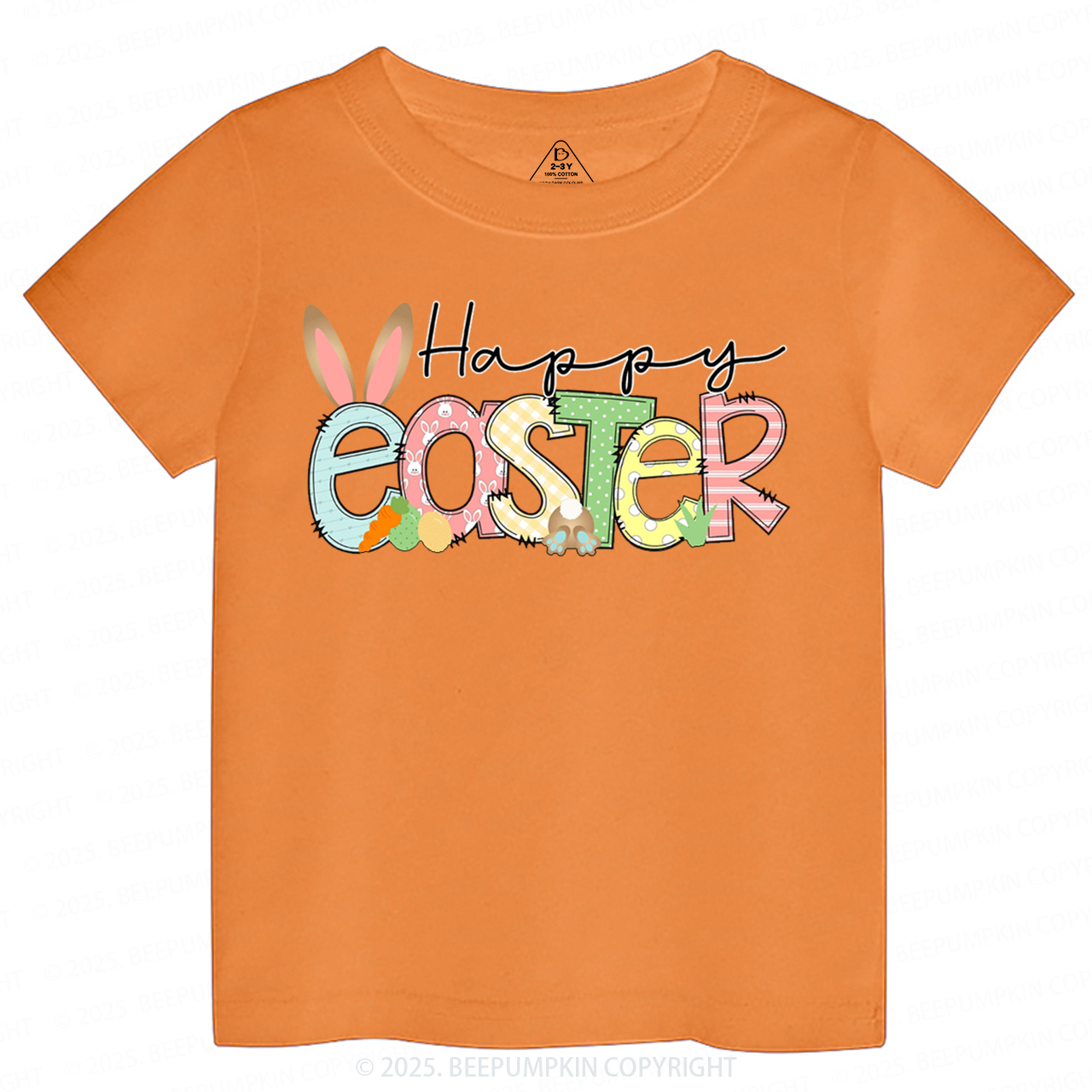 Personalized Name Happy Easter Toddler&Kid's Tees Beepumpkin