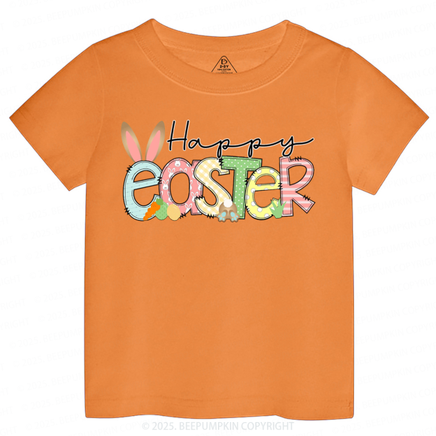 Personalized Name Happy Easter Toddler&Kid's Tees Beepumpkin