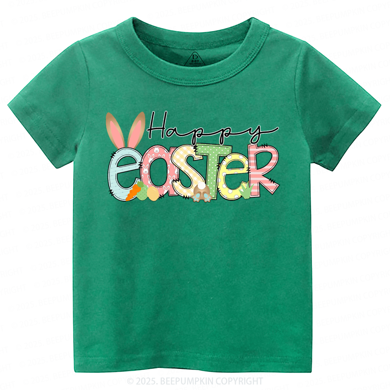 Personalized Name Happy Easter Toddler&Kid's Tees Beepumpkin