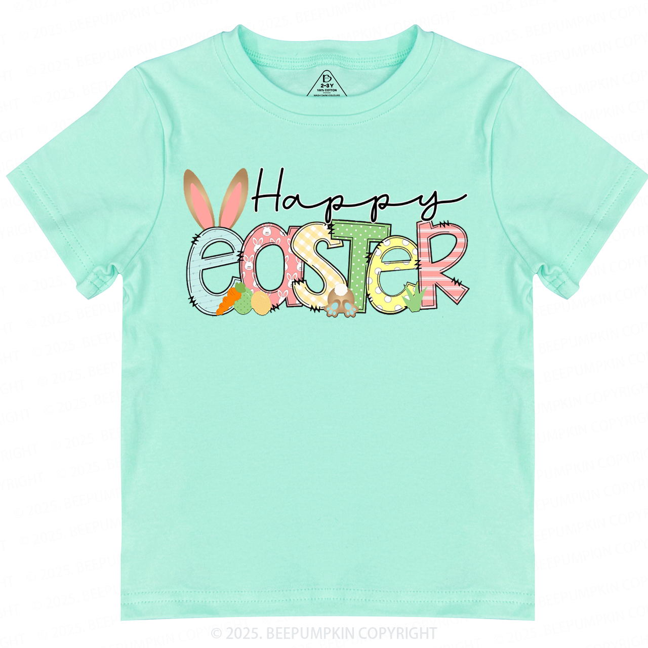 Personalized Name Happy Easter Toddler&Kid's Tees Beepumpkin