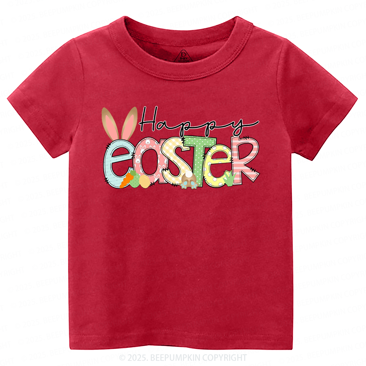 Personalized Name Happy Easter Toddler&Kid's Tees Beepumpkin