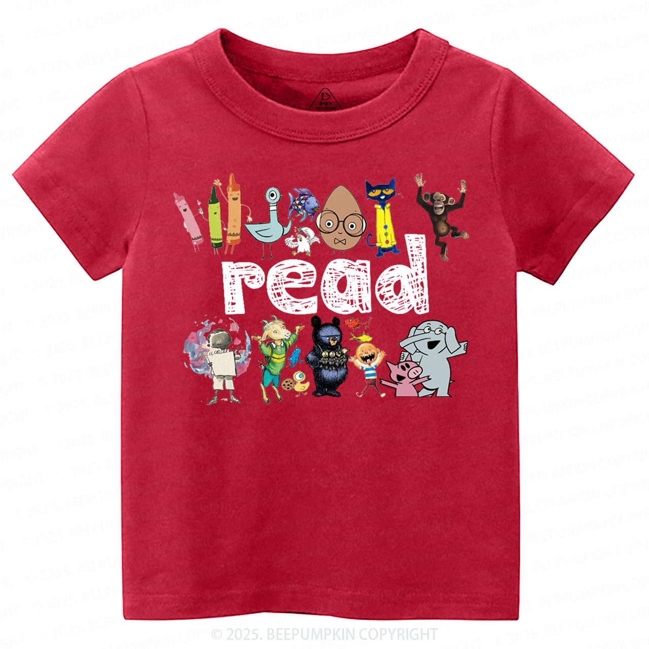 Read Children's Books Toddler&Kid's Tees Beepumpkin