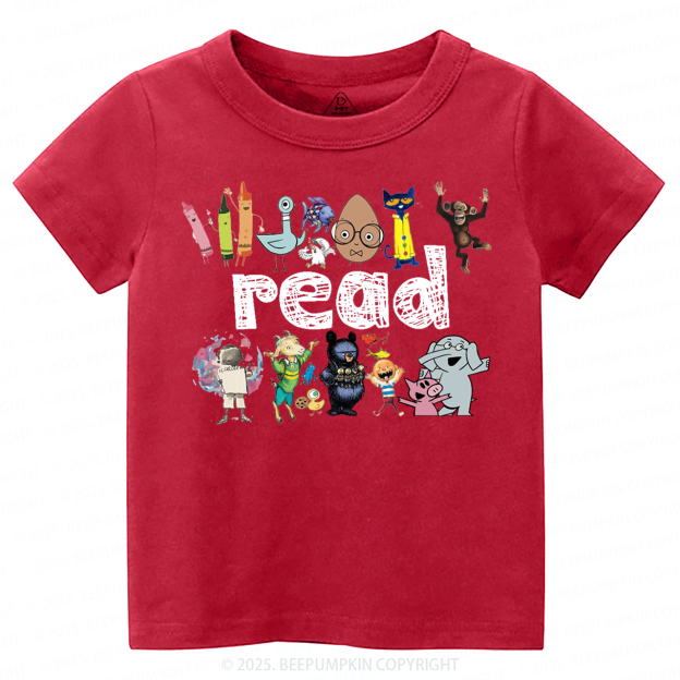 Read Children's Books Toddler&Kid's Tees Beepumpkin