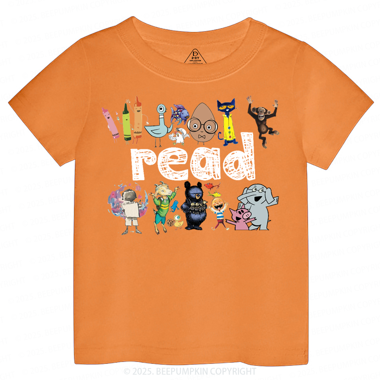 Read Children's Books Toddler&Kid's Tees Beepumpkin
