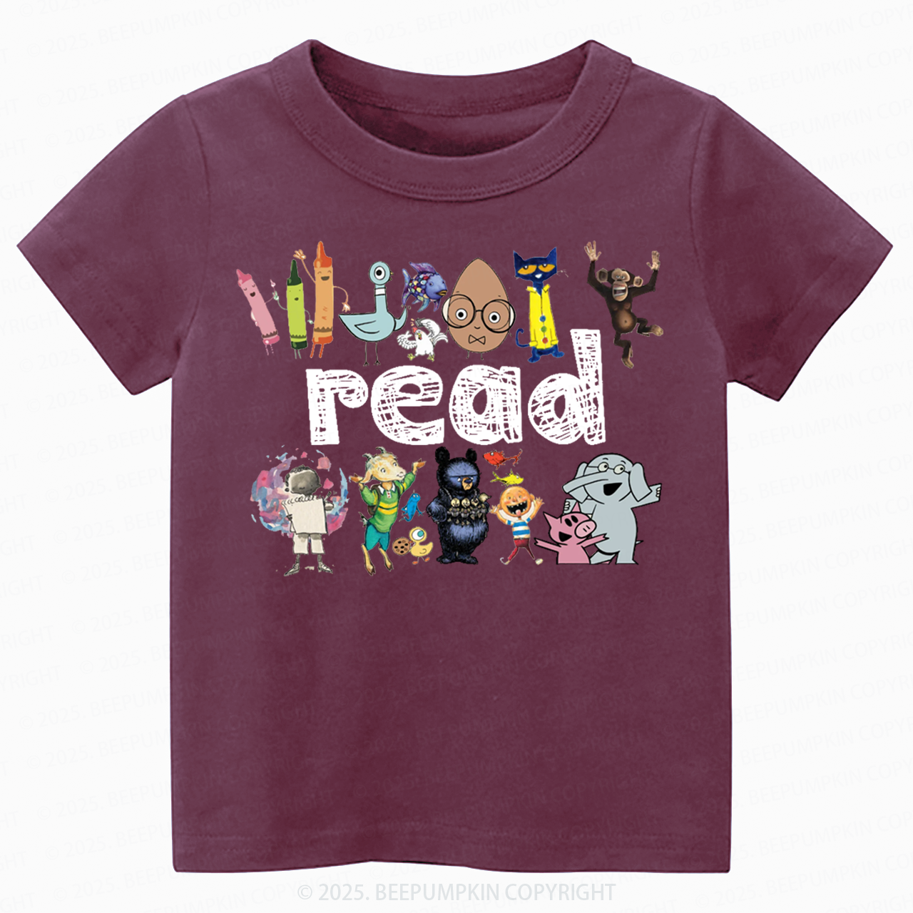 Read Children's Books Toddler&Kid's Tees Beepumpkin