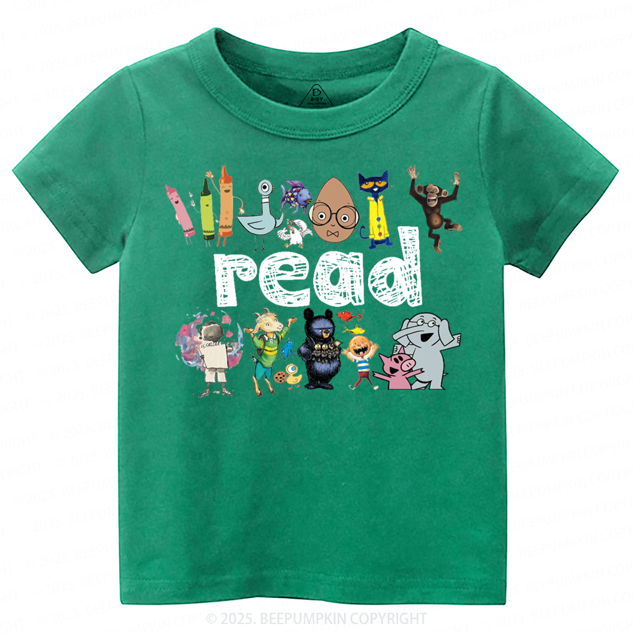 Read Children's Books Toddler&Kid's Tees Beepumpkin