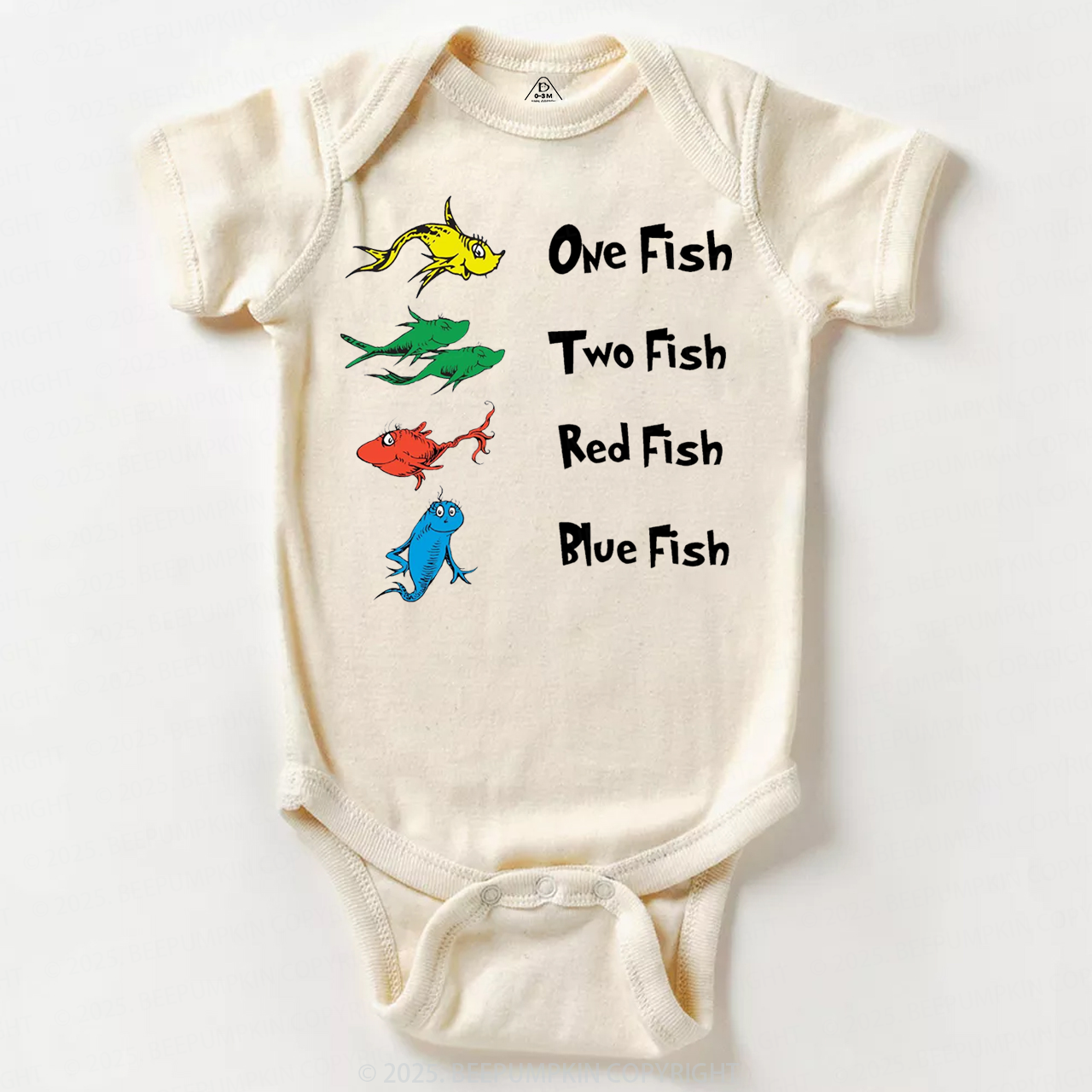 One Fish Two Fish Red Fish Blue Fish Bodysuit Beepumpkin
