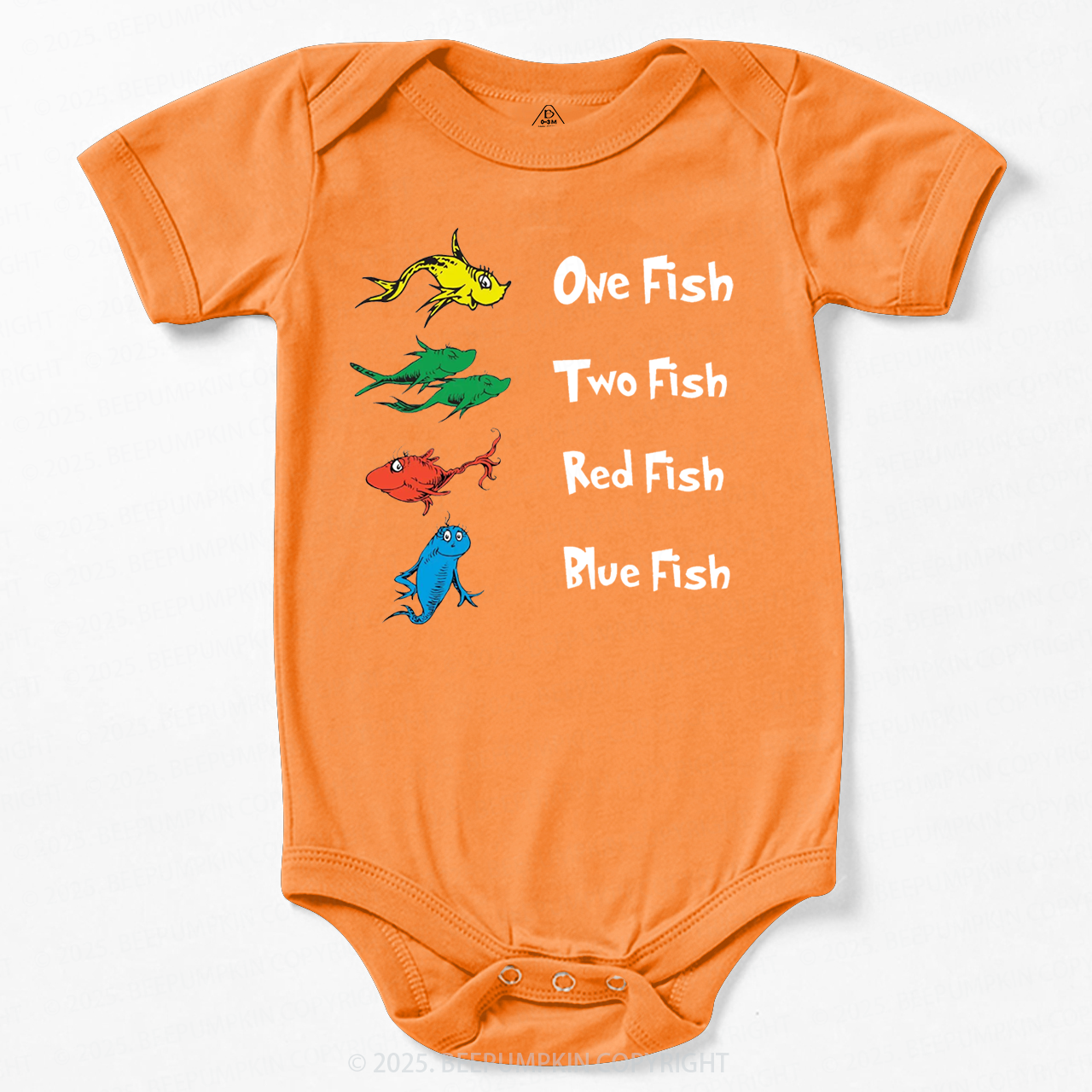 One Fish Two Fish Red Fish Blue Fish Bodysuit Beepumpkin