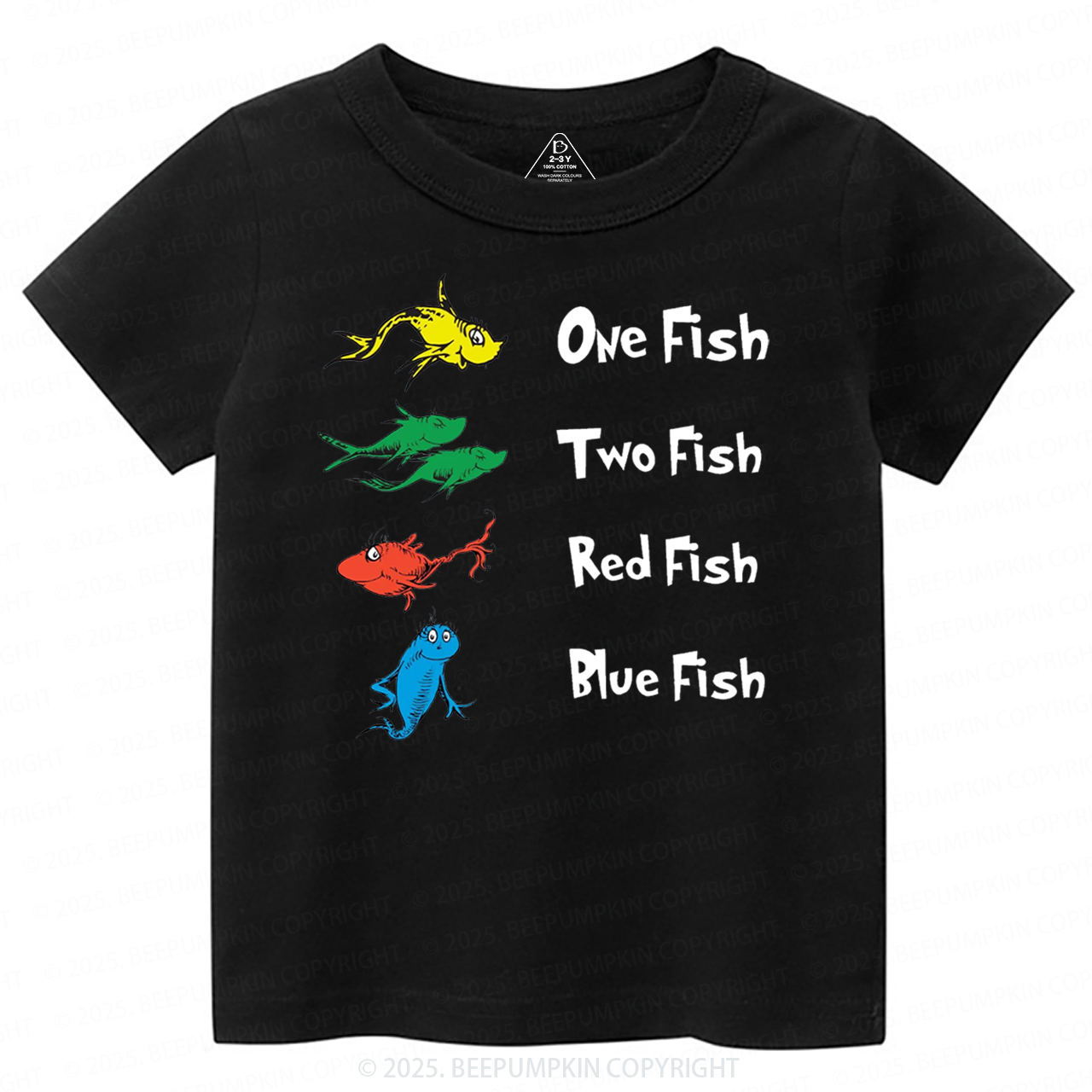 One Fish Two Fish Red Fish Blue Fish Toddler&Kid's Tees Beepumpkin