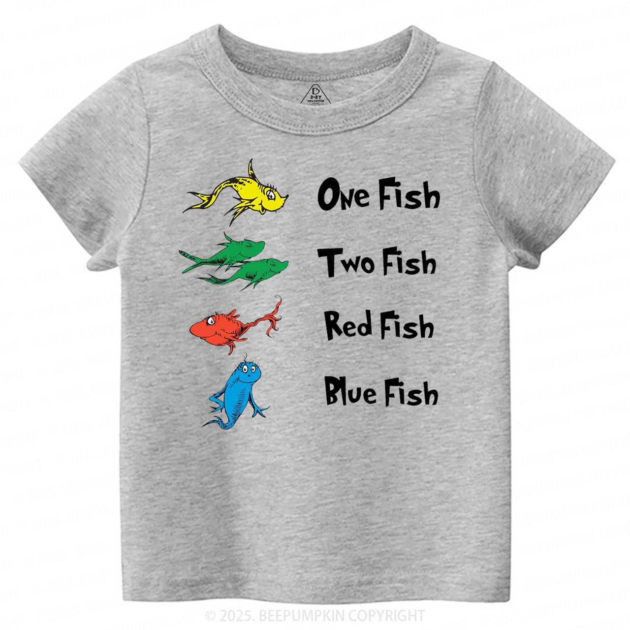 One Fish Two Fish Red Fish Blue Fish Toddler&Kid's Tees Beepumpkin