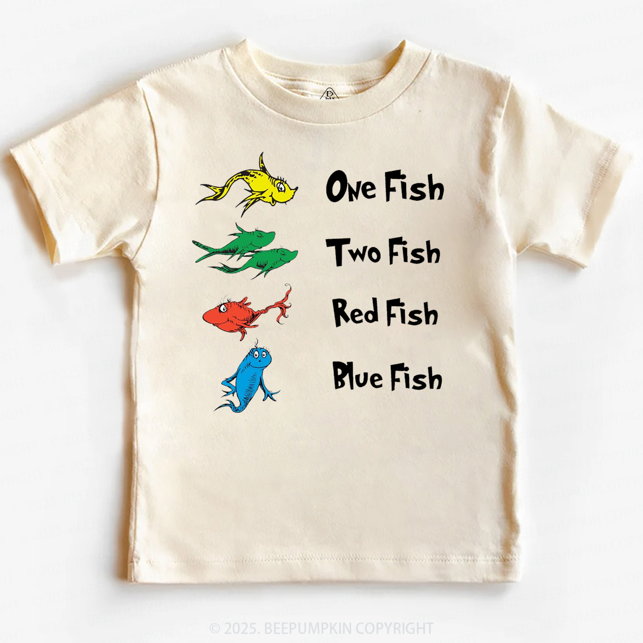 One Fish Two Fish Red Fish Blue Fish Toddler&Kid's Tees Beepumpkin