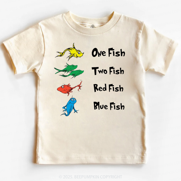 One Fish Two Fish Red Fish Blue Fish Toddler&Kid's Tees Beepumpkin