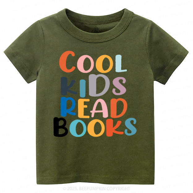 Cool Kids Read Books Toddler&Kid's Tees Beepumpkin