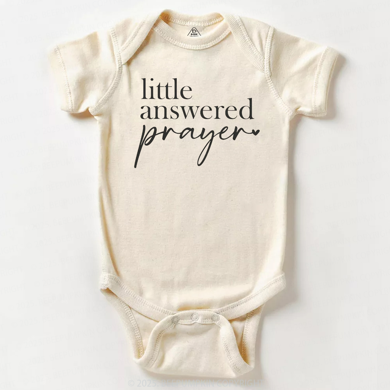 Little Answered Prayer Baby Bodysuit Beepumpkin