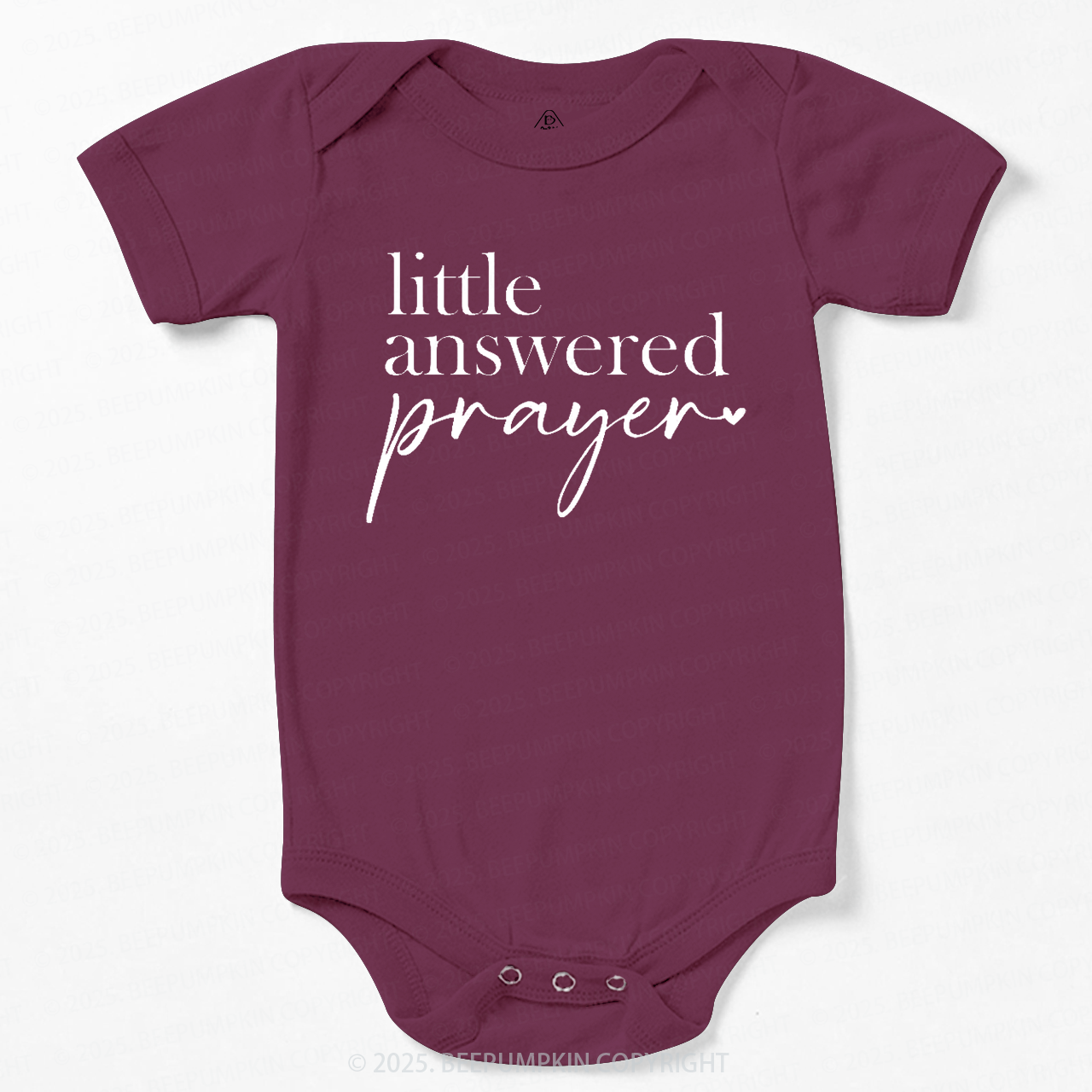 Little Answered Prayer Baby Bodysuit Beepumpkin