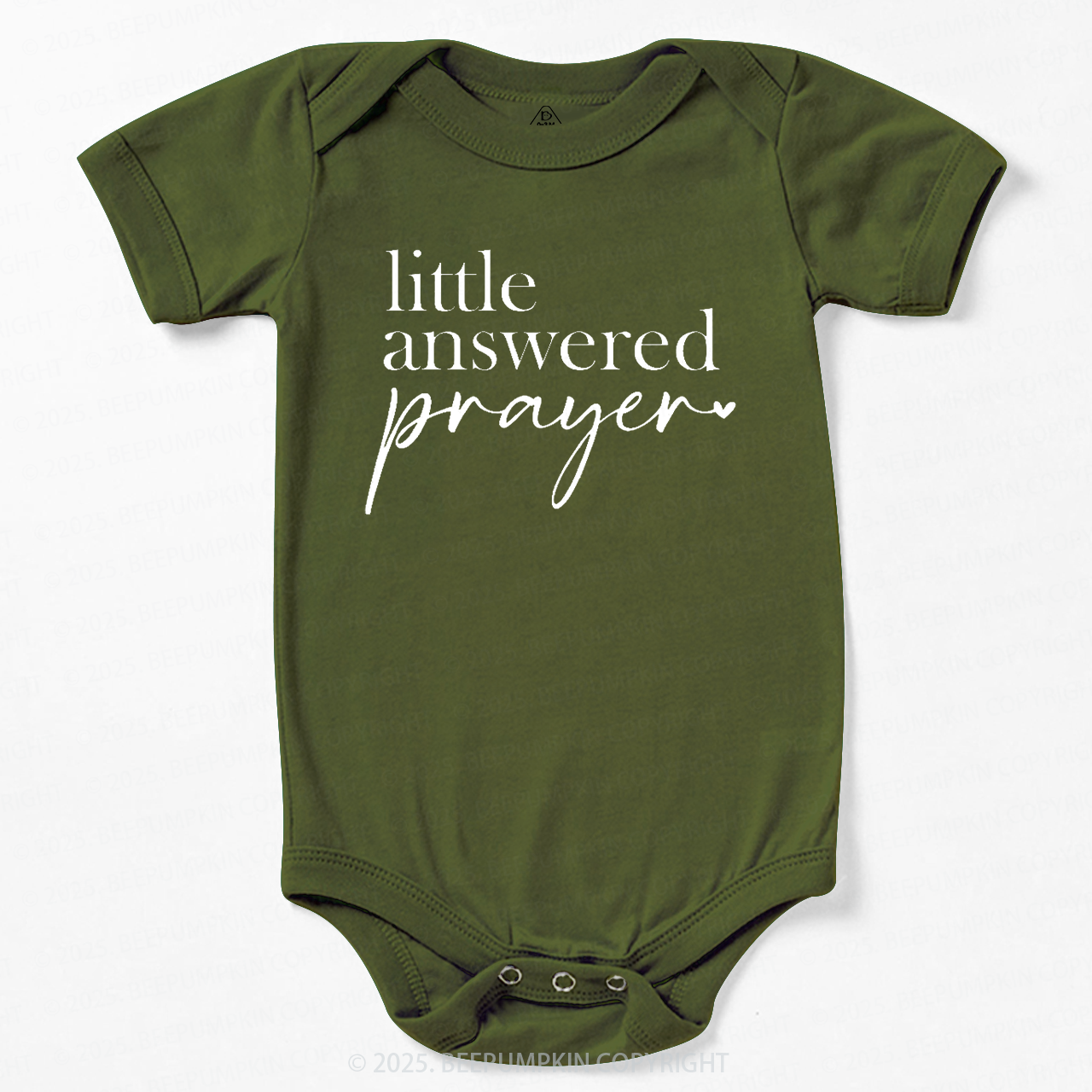 Little Answered Prayer Baby Bodysuit Beepumpkin