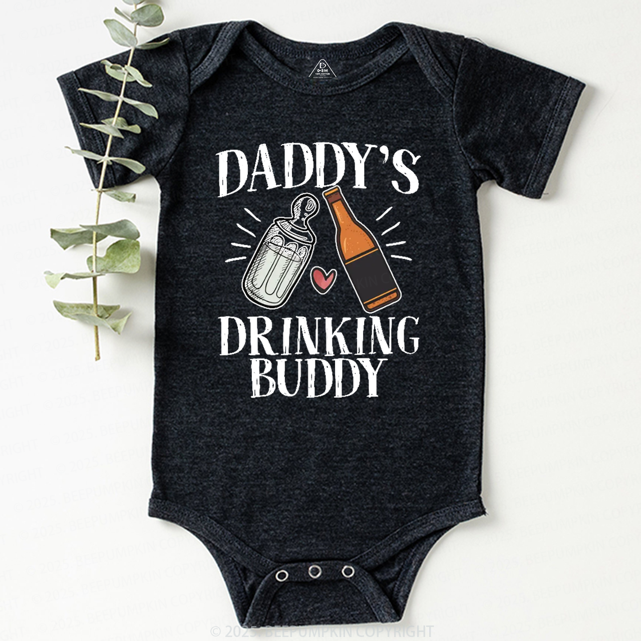 Daddy's Drinking Buddy Bodysuit Beepumpkin