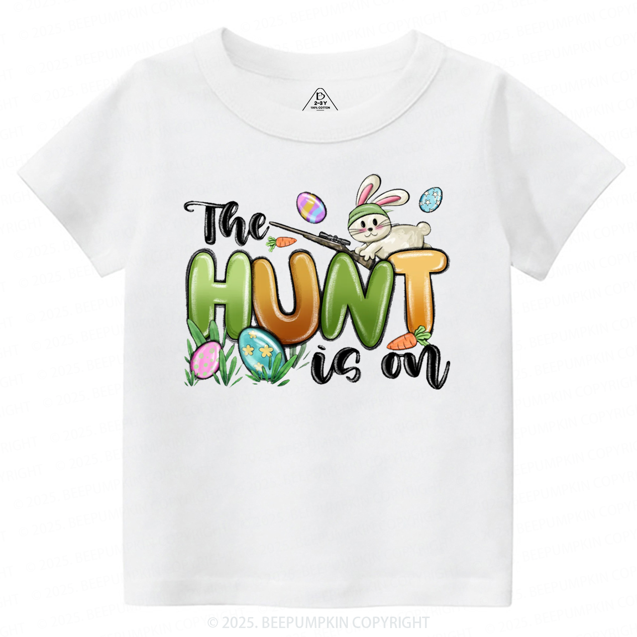 The Hunt Is On Easter Toddler&Kid's Tees Beepumpkin