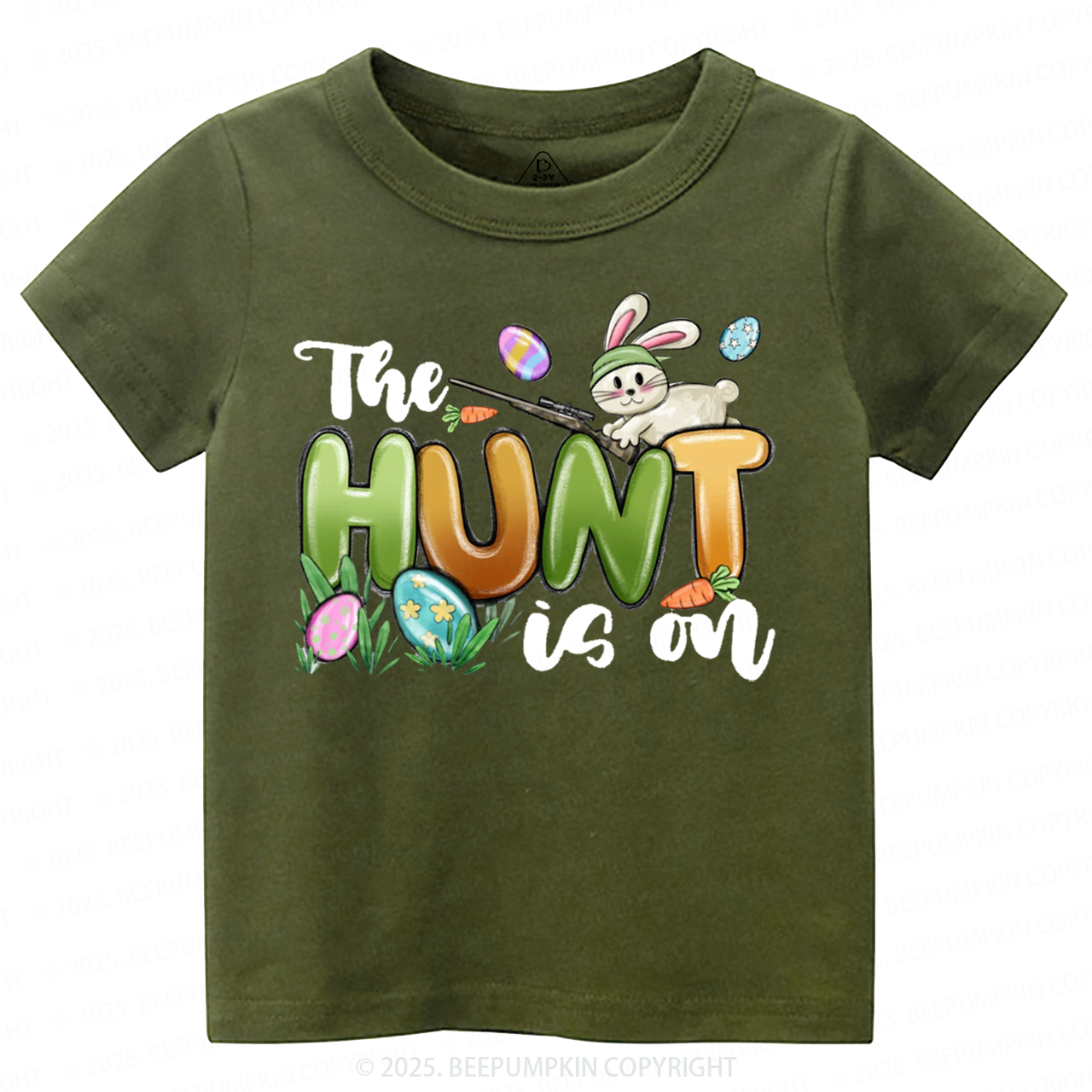 The Hunt Is On Easter Toddler&Kid's Tees Beepumpkin