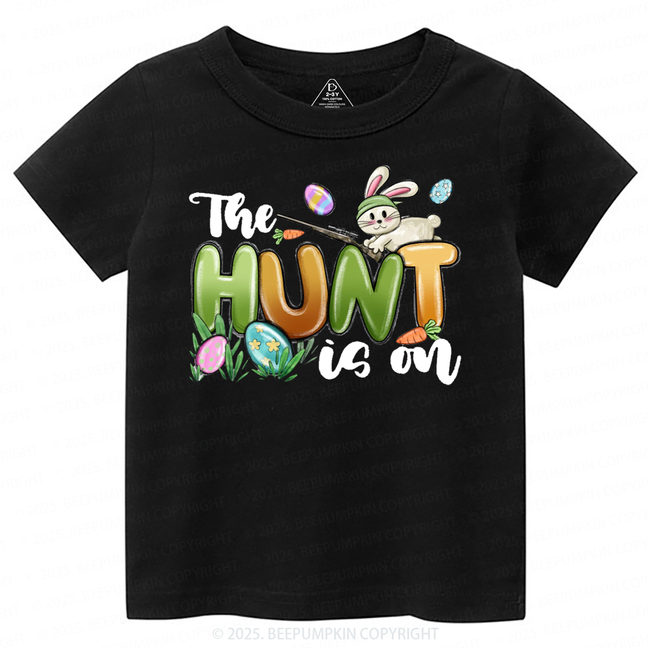 The Hunt Is On Easter Toddler&Kid's Tees Beepumpkin