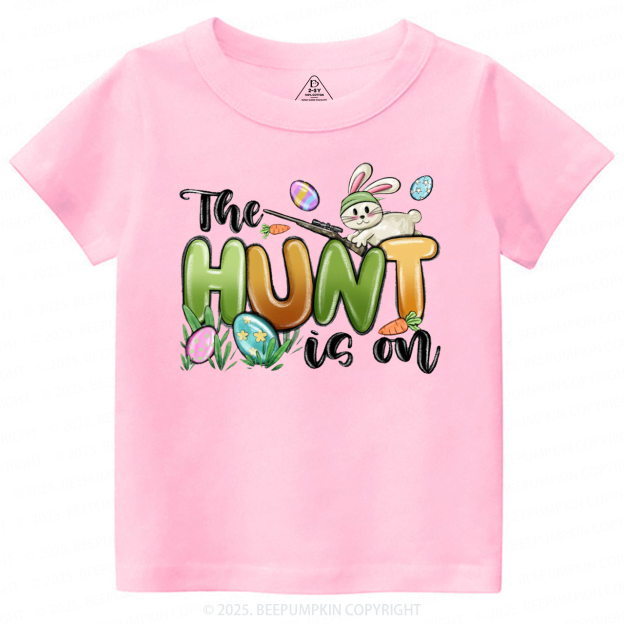 The Hunt Is On Easter Toddler&Kid's Tees Beepumpkin