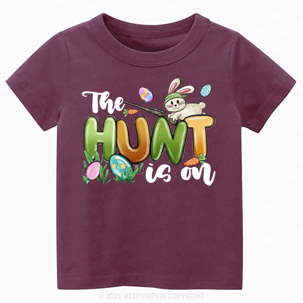 The Hunt Is On Easter Toddler&Kid's Tees Beepumpkin