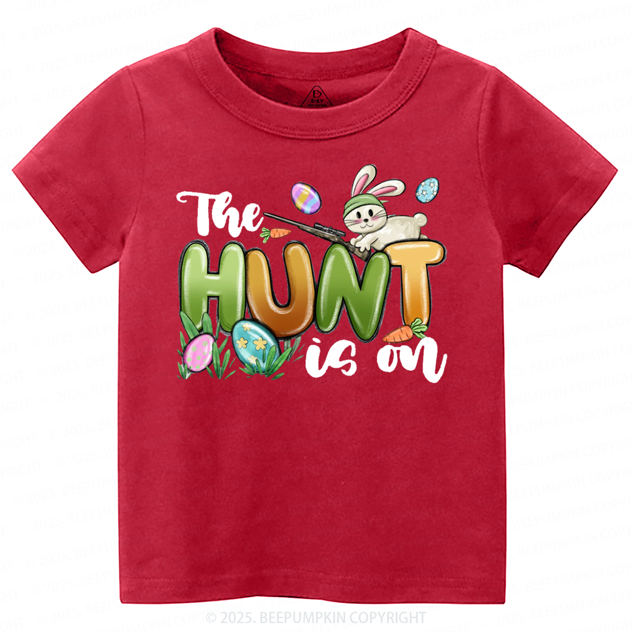 The Hunt Is On Easter Toddler&Kid's Tees Beepumpkin