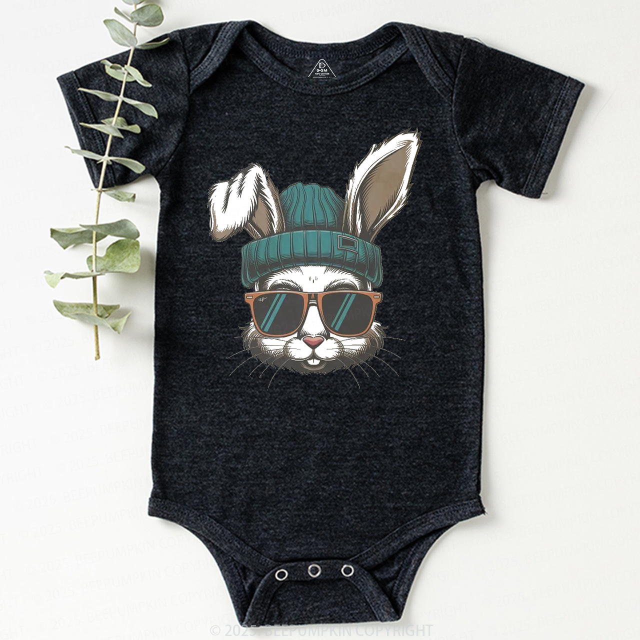Hipster Bunny Bodysuit Beepumpkin