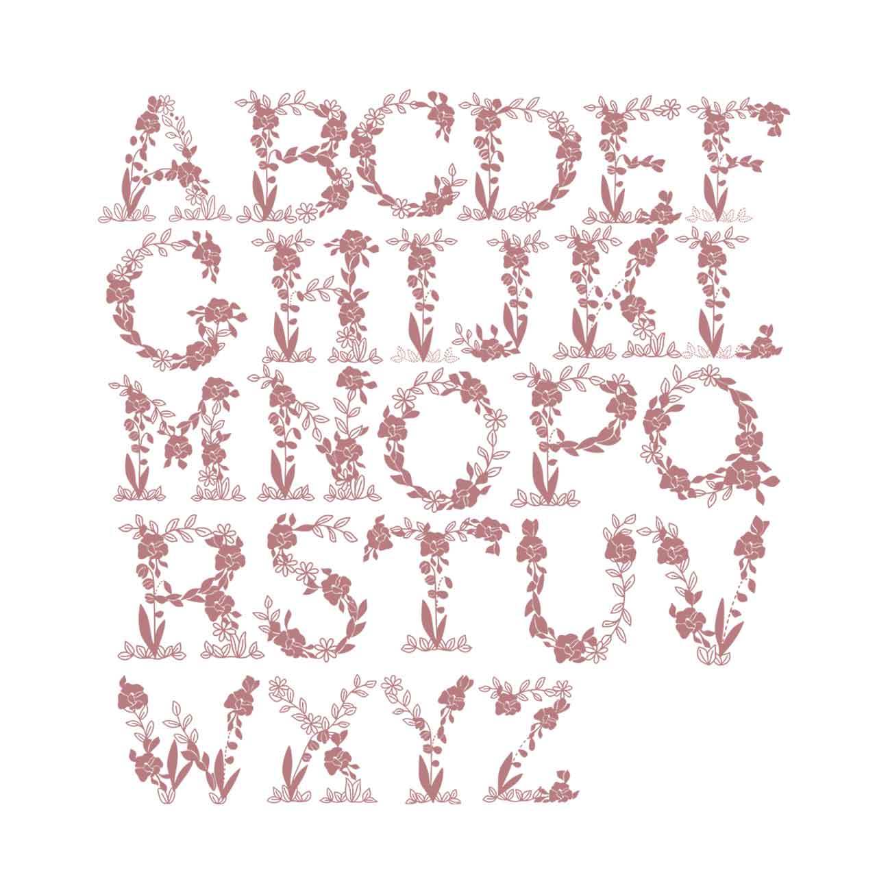 Personalized Flower Vine Name Tutu Baby Girl Oufit Set