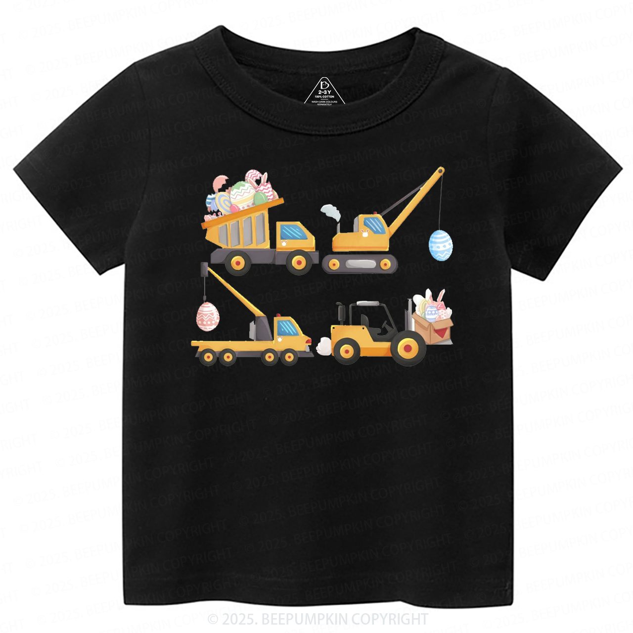 Easter Construction Trucks Toddler&Kid's Tees Beepumpkin