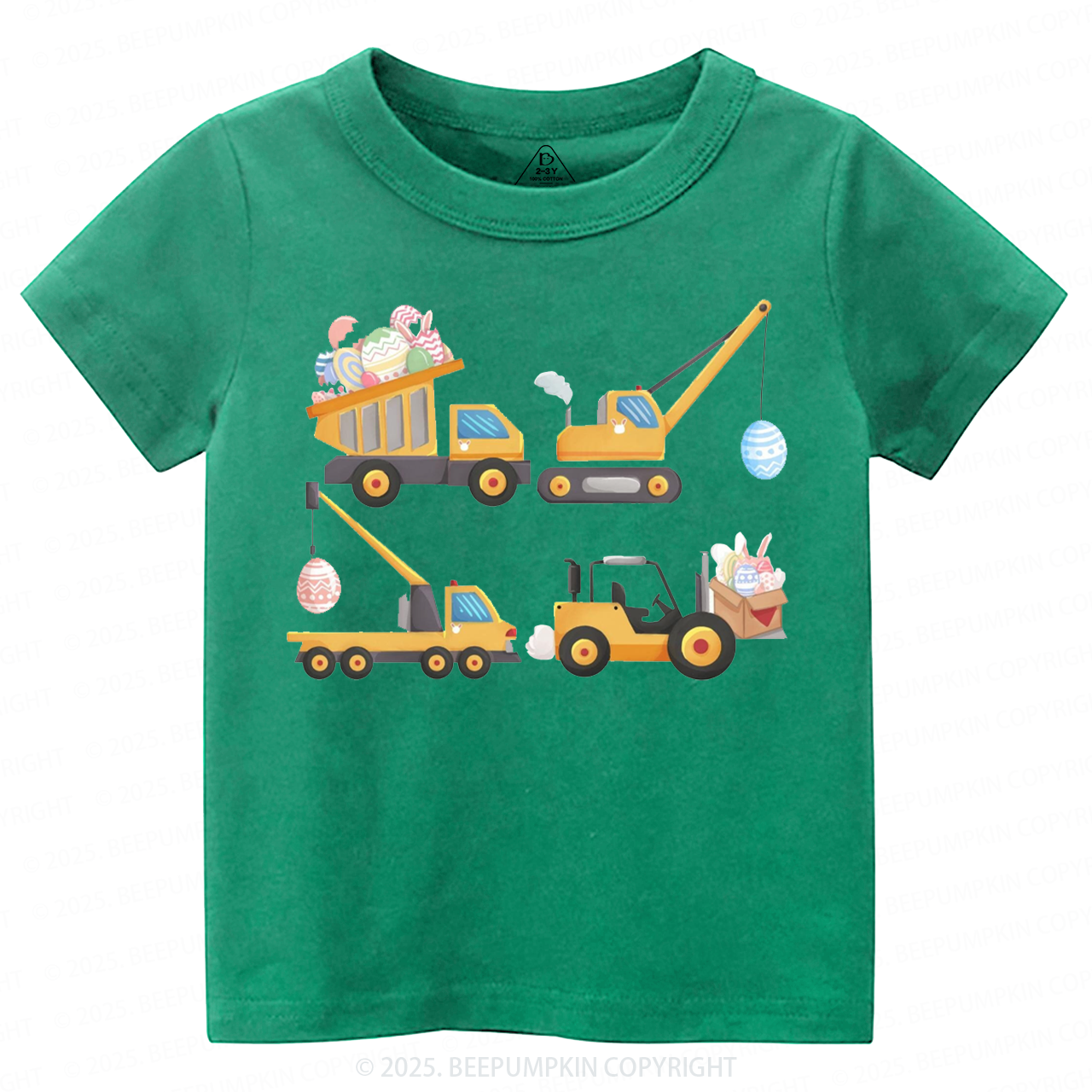 Easter Construction Trucks Toddler&Kid's Tees Beepumpkin