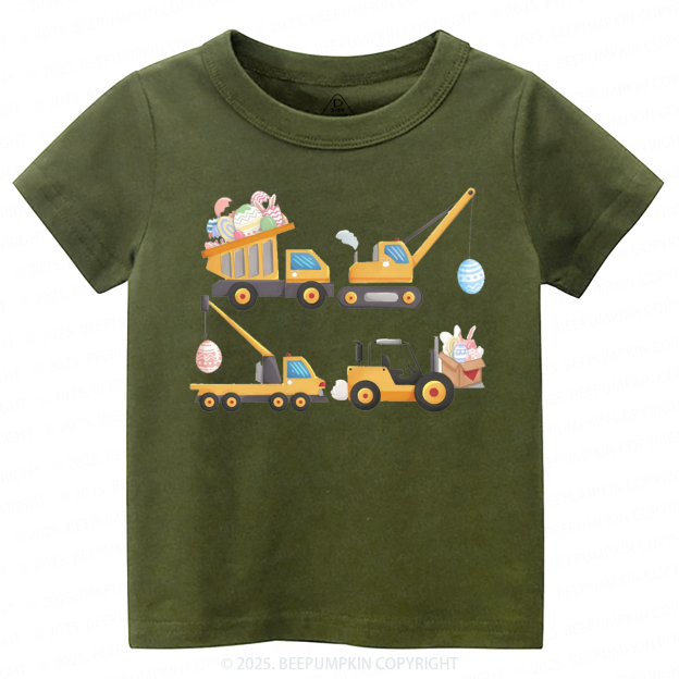 Easter Construction Trucks Toddler&Kid's Tees Beepumpkin