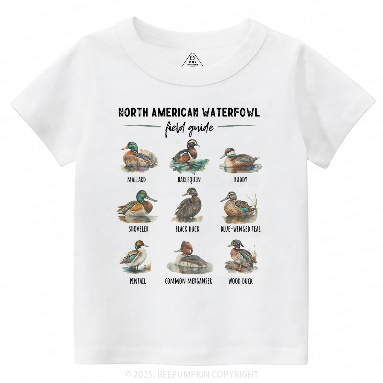 Ducks of North America Toddler&Kid's Tees Beepumpkin