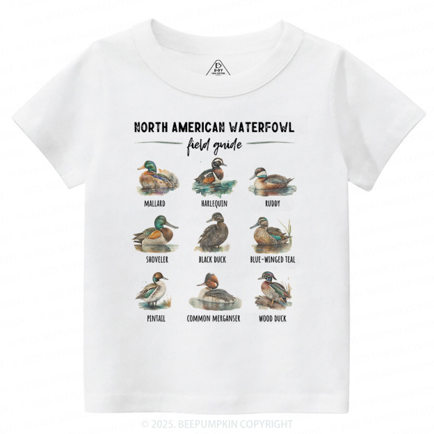 Ducks of North America Toddler&Kid's Tees Beepumpkin