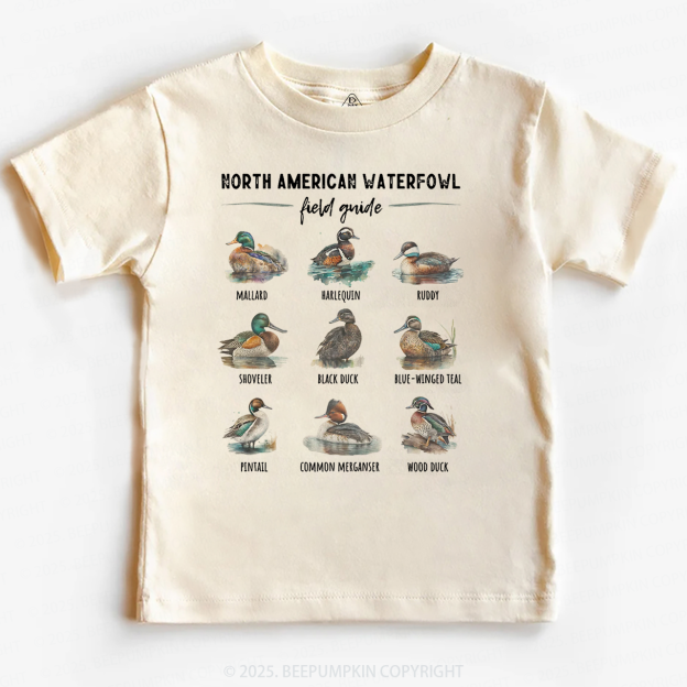 Ducks of North America Toddler&Kid's Tees Beepumpkin