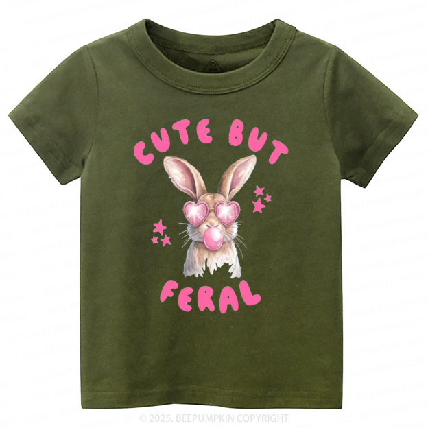 Cute But Feral Toddler&Kid's Tees Beepumpkin