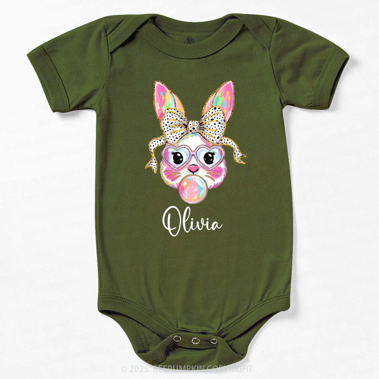 Personalized Easter Bunny Bodysuit Beepumpkin