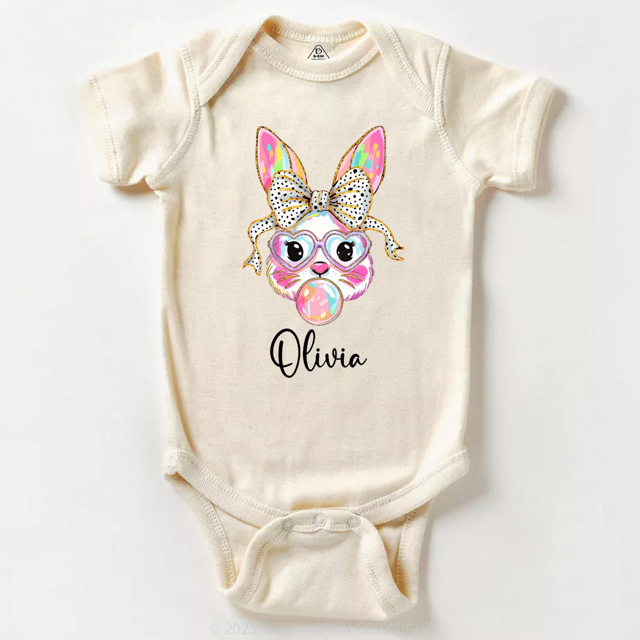 Personalized Easter Bunny Bodysuit Beepumpkin