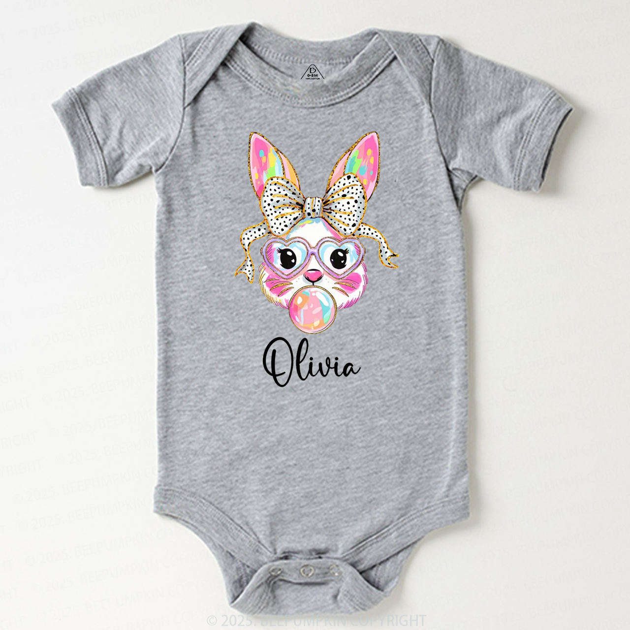 Personalized Easter Bunny Bodysuit Beepumpkin