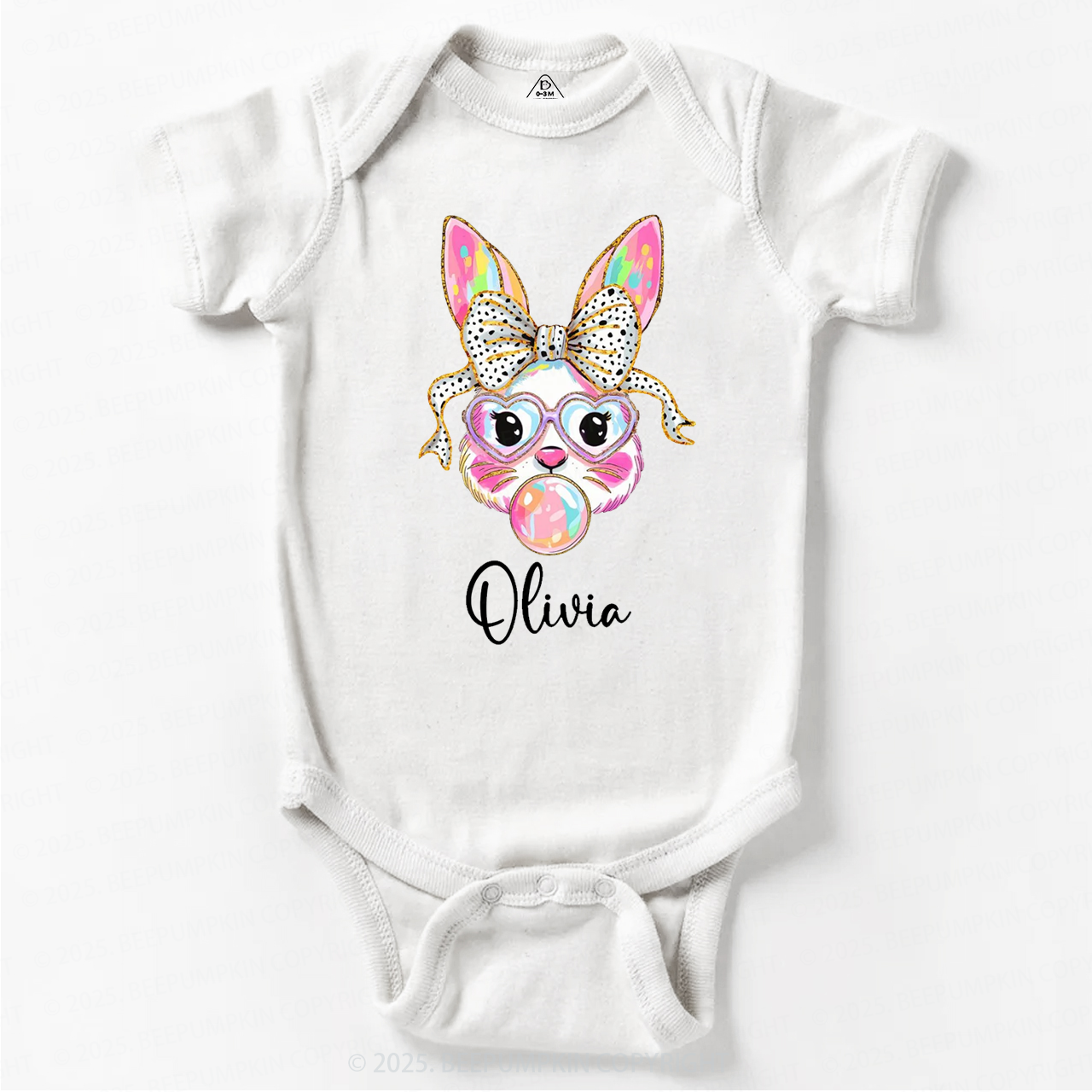 Personalized Easter Bunny Bodysuit Beepumpkin