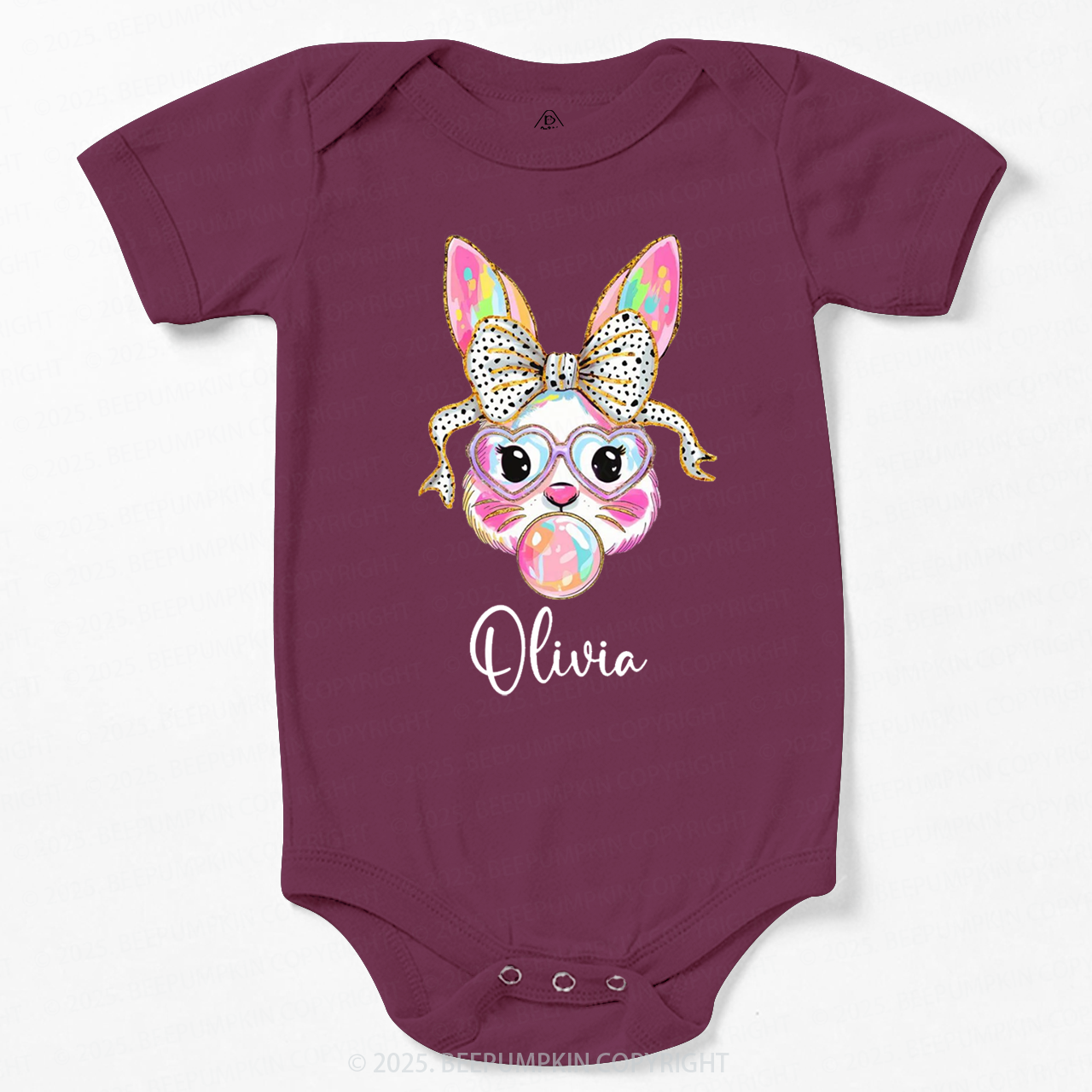 Personalized Easter Bunny Bodysuit Beepumpkin