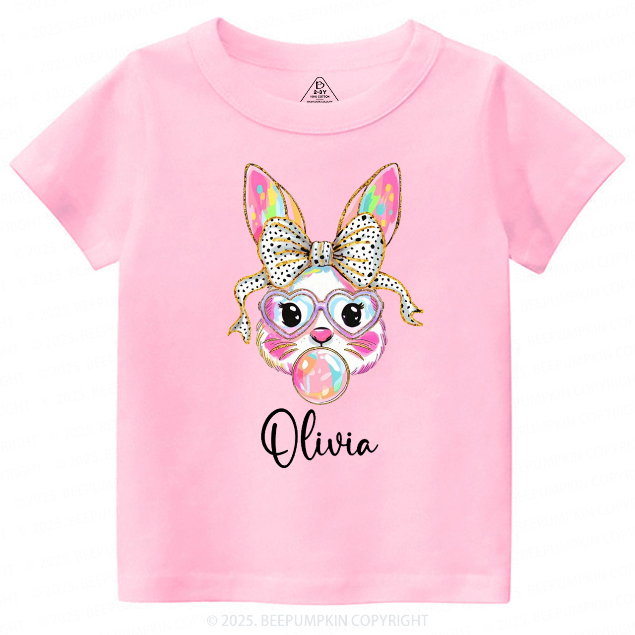 Personalized Easter Bunny Toddler&Kid's Tees Beepumpkin